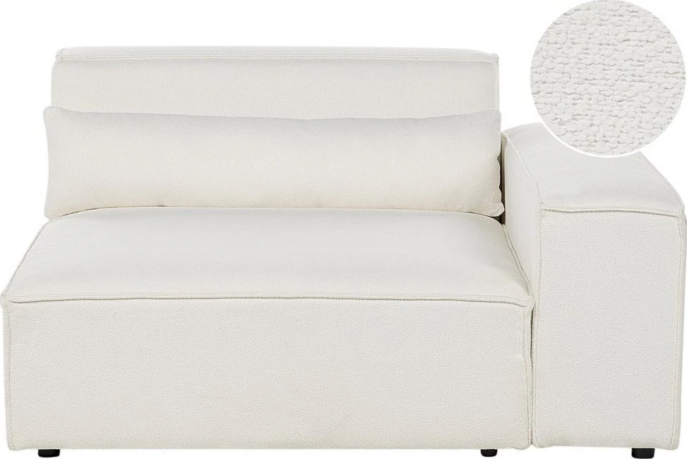 Sofa Beliani Kampinis modulis HELLNAR kairinis, kreminės spalvos „Bouclé“