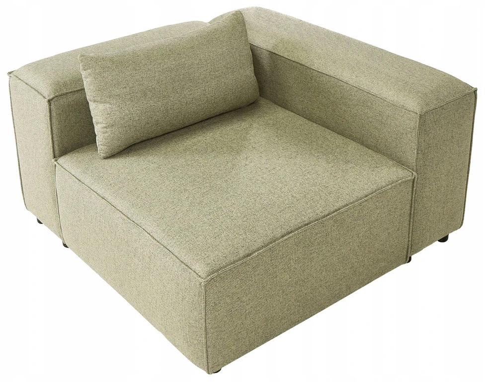 Sofa Beliani Kampinis modulis BRANDE simetrinis, šviesiai žalias