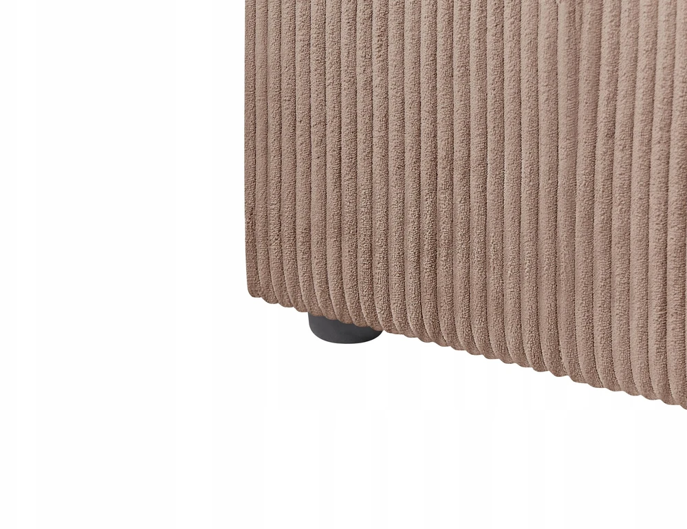 Sofa Beliani Kampinis modulis LEMVIG kairinis smėlio spalvos velvetinis