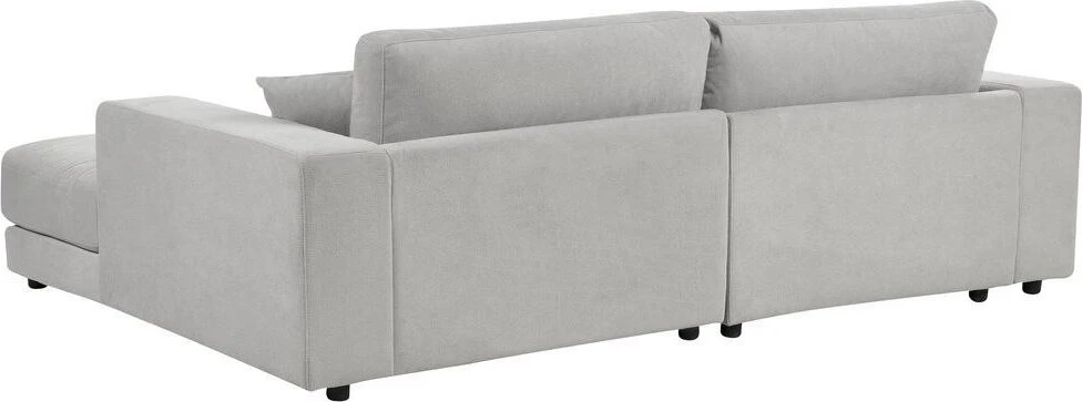 Beliani 3 vietų kampinė sofa LOFOTEN šviesiai pilka, kairinė