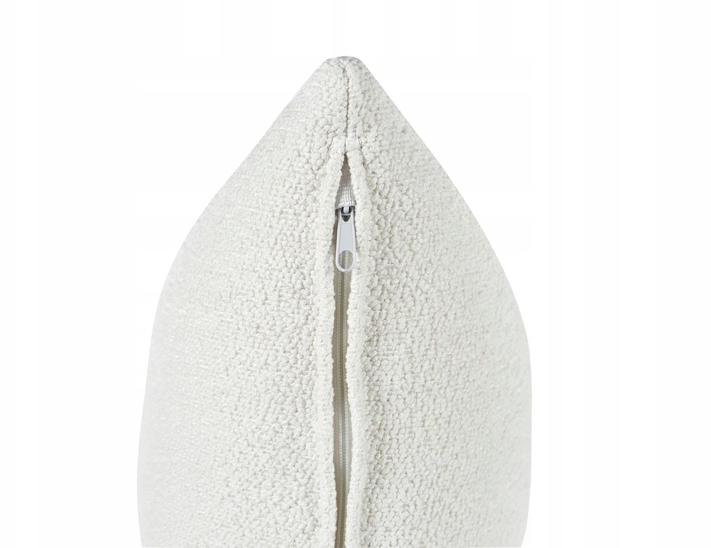 Beliani Trivietė kampinė sofa HOLT, „Bouclé“, balta, kairinė