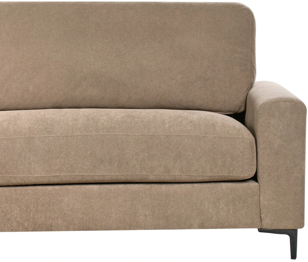 Beliani Trivietė kampinė sofa MALOY, ruda, dešininė