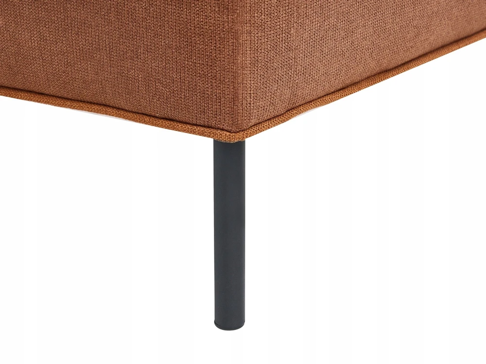Beliani Trivietė kampinė sofa SATER ruda dešininė