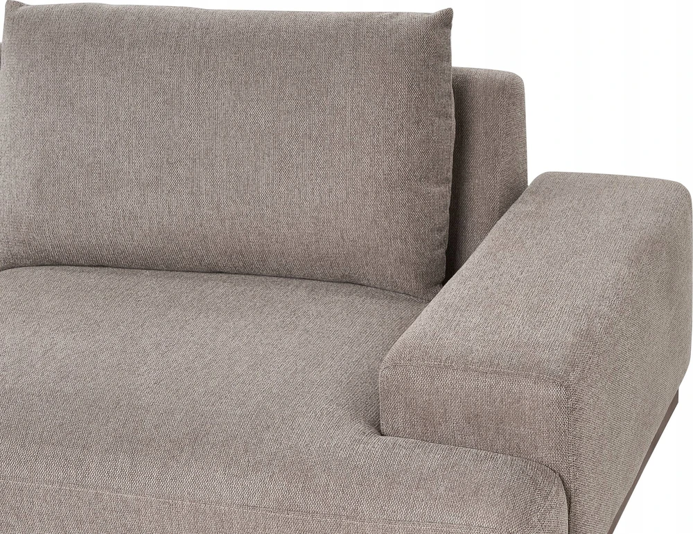 Beliani Kampinė sofa 4 asmenims MARIFERD šviesiai ruda kairinė