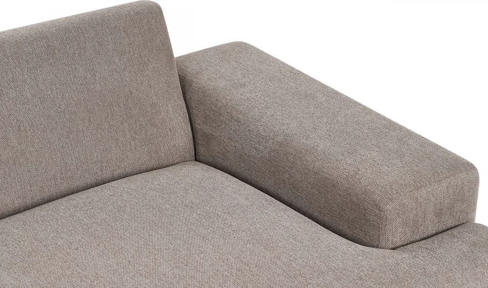 Beliani Kampinė sofa 4 asmenims MARIFERD šviesiai ruda kairinė