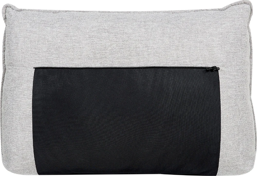 Beliani 3 vietų kampinė sofa ELGA, linas, šviesiai pilka, kairinė