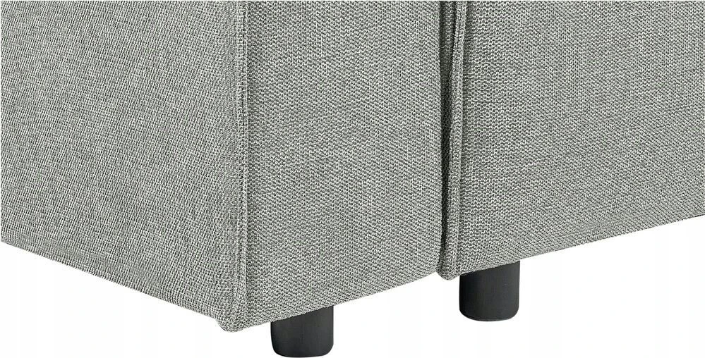 Beliani Išskleidžiama 3 vietų kampinė sofa KARILA, pilka, su daiktadėže, kairinė