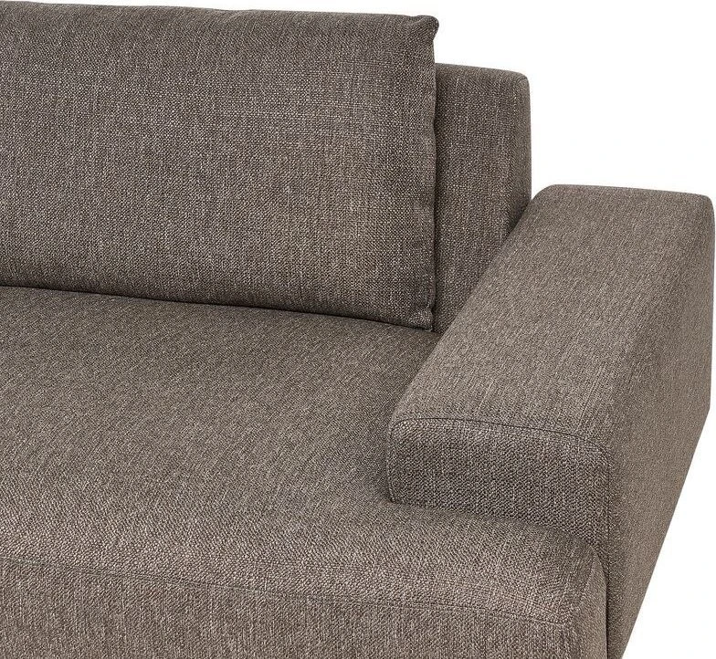 Beliani 4 vietų kampinė sofa MARIFERD ruda, kairinė