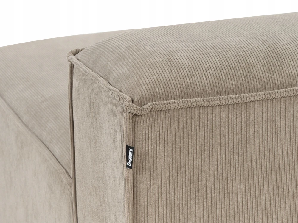 Beliani Modulinė kampinė sofa 4 asmenims ARDAL dešininė, šviesiai ruda, velvetas