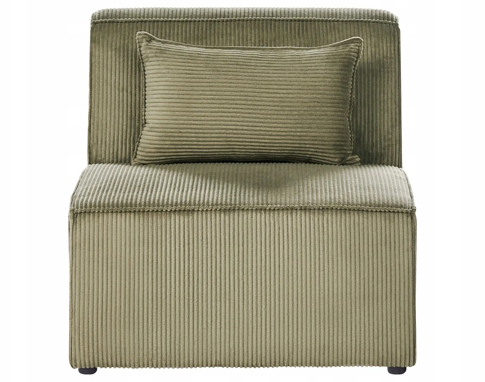Beliani Modulinė 4 vietų kampinė sofa LEMVIG dešininė, žalias velvetas