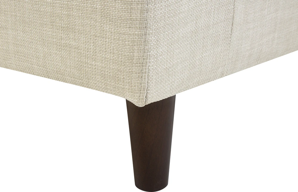 Beliani Trivietė kampinė sofa ELVENES, šviesiai smėlio spalvos, pritaikoma