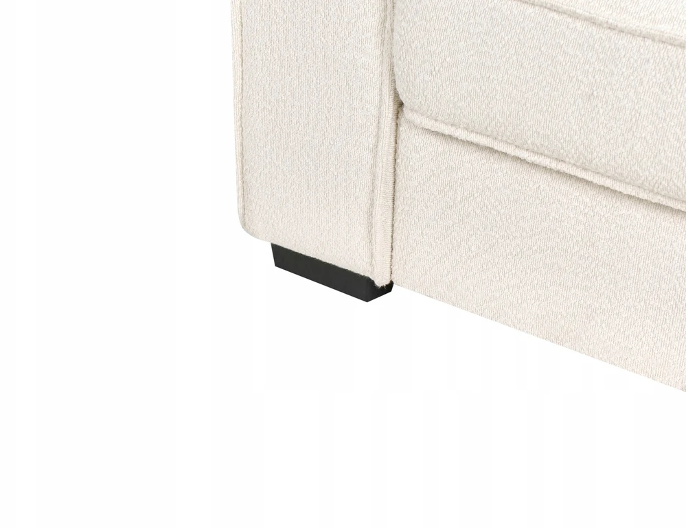 Beliani Kampinė sofa RENDERS Boucle kreminės spalvos kairinė