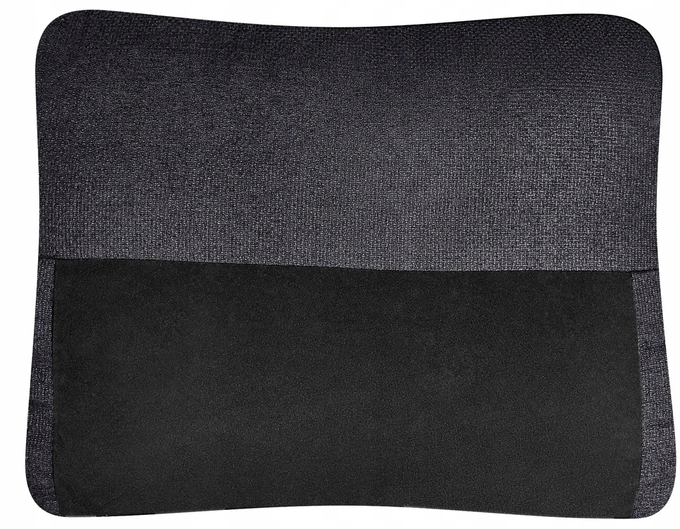 Beliani Išskleidžiamas trijų vietų kampinė sofa NASSJO, sintetinis linas, juoda, dešininė