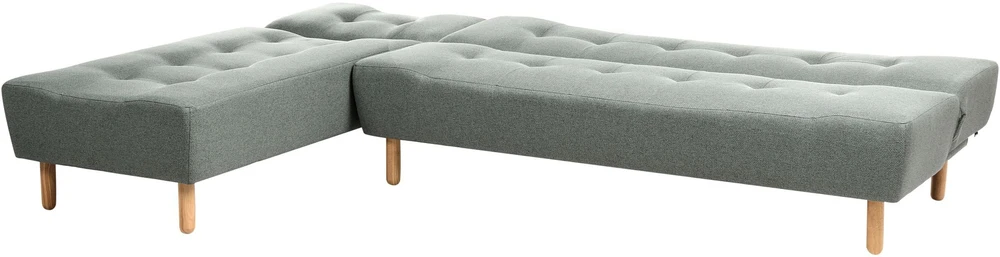 Beliani Išskleidžiama modulinė sofa-lova 4 asmenims ALSTEN, žalia, dešininė