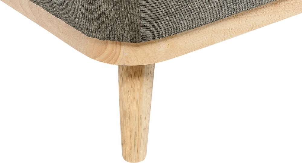 Beliani Trijų vietų kampinė sofa SIMOS Velvetinis Tamsiai žalia Dešininė