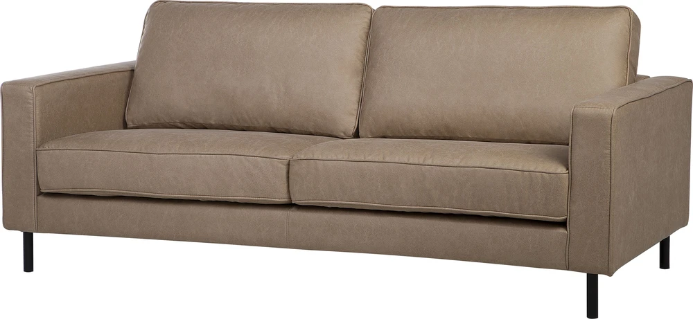 Sofa Beliani 4 vietų svetainės baldų komplektas SAVALEN iš ekologiškos odos, smėlio spalvos