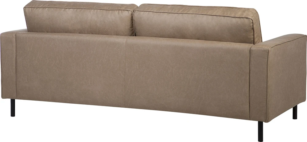 Sofa Beliani 4 vietų svetainės baldų komplektas SAVALEN iš ekologiškos odos, smėlio spalvos