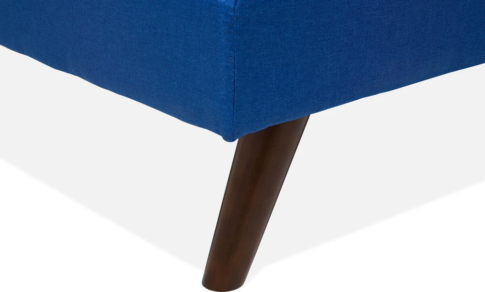 Beliani Trivenė išskleidžiama sofa RONNE tamsiai mėlyna