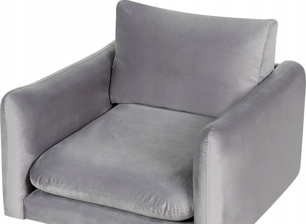 Sofa Beliani Poilsio komplektas 4 asmenims VINTERBRO, veliūras, pilkas