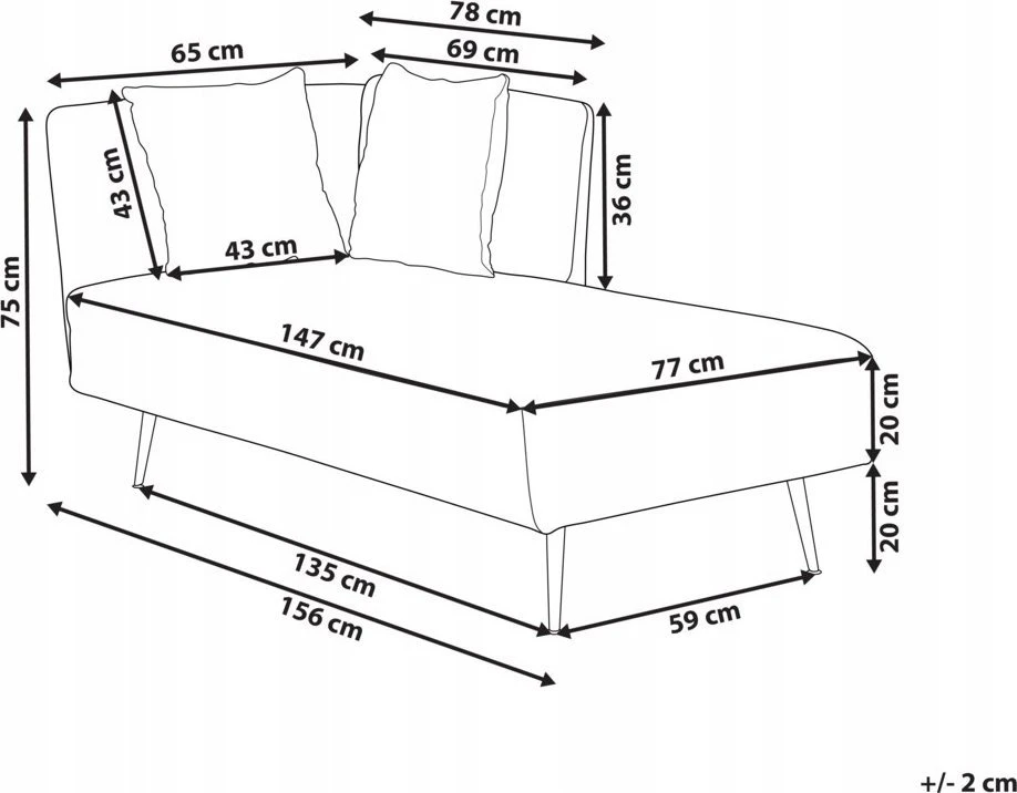 Sofa Beliani Kairysis gultas RIOM Boucle, kreminės baltos spalvos