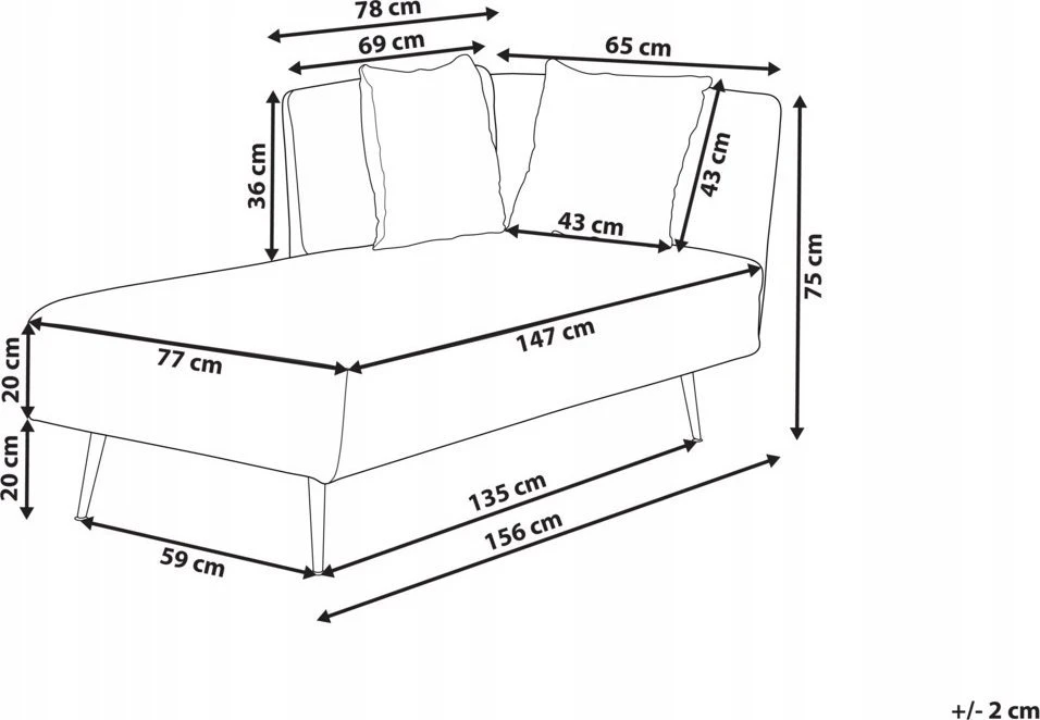 Sofa Beliani Šezlongas dešininis RIOM Boucle natūralios baltos spalvos