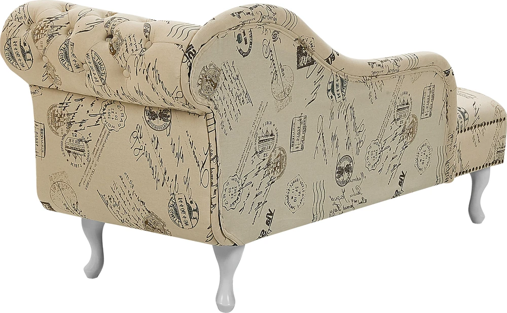 Sofa Beliani Dešininis šezlongas NIMES smėlio spalvos