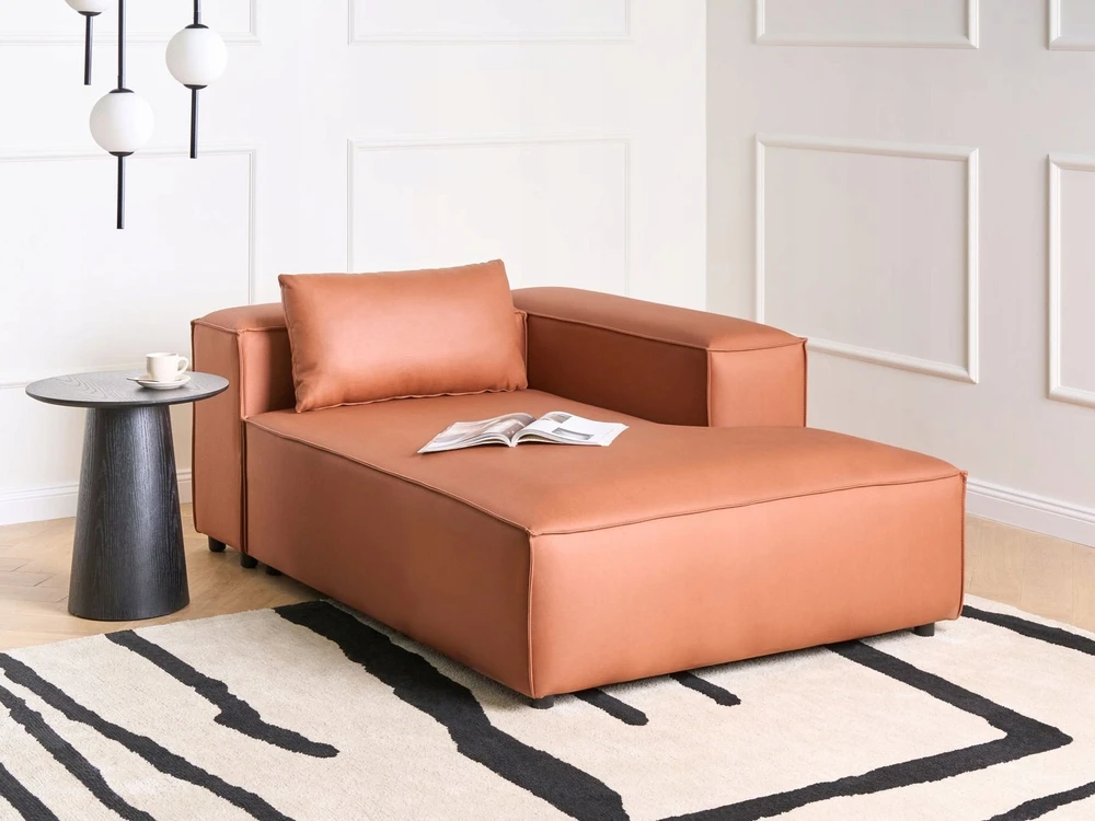 Sofa Beliani Kairysis gultas BRANDE aukso rudos spalvos