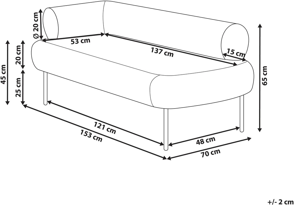 Sofa Beliani Kairysis šezlongas MIRMANDE Boucle kreminės baltos spalvos