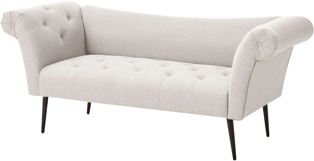 Sofa Beliani Šezlongas NANTILLY šviesiai smėlio spalvos