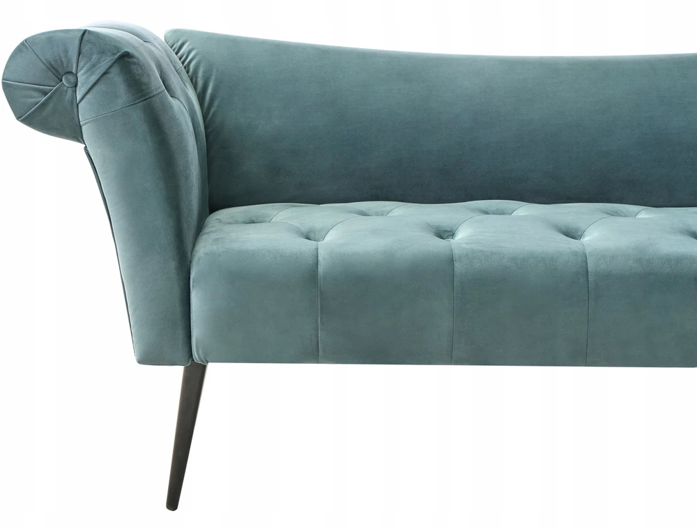 Sofa Beliani Šezlongas NANTILLY veliūras lazūrinė