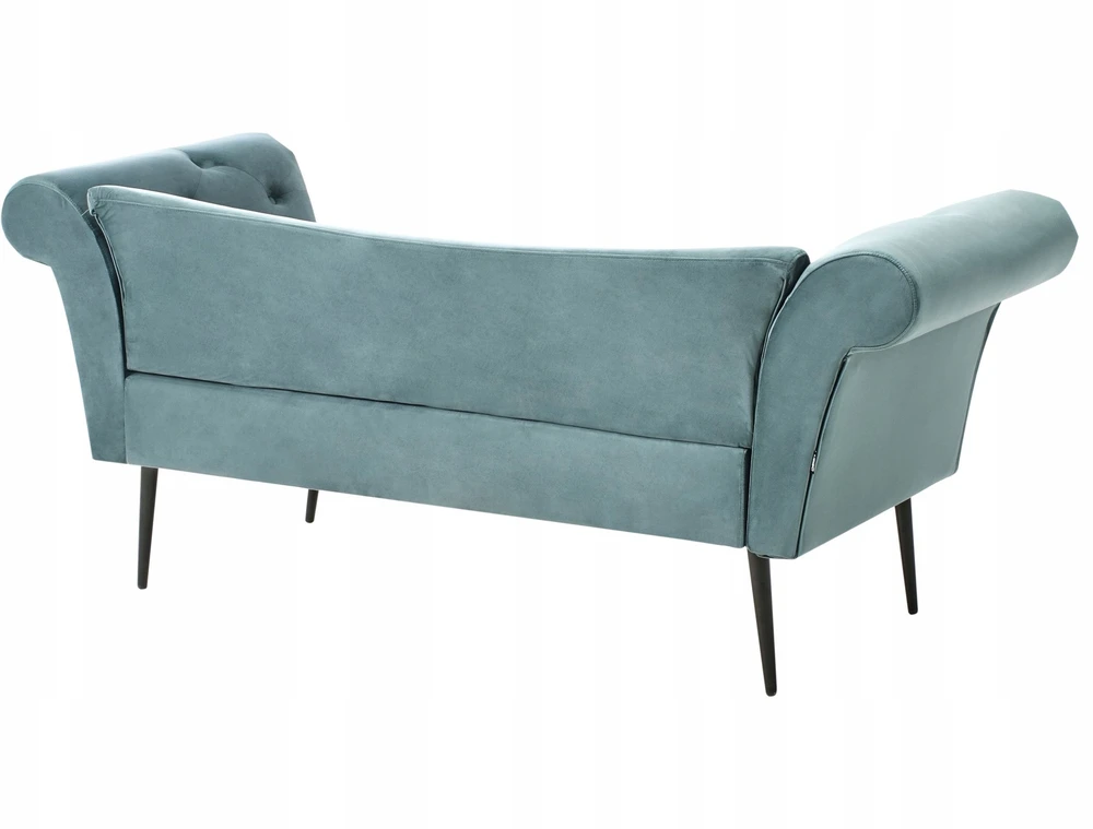 Sofa Beliani Šezlongas NANTILLY veliūras lazūrinė