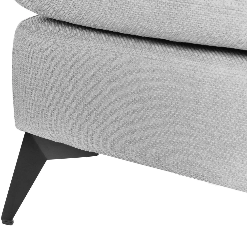 Sofa Beliani Dešininė šezlongas SIEVOZ šviesiai pilkos spalvos