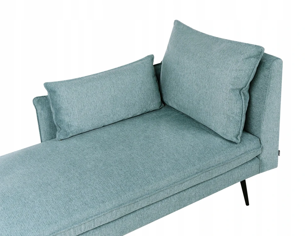 Beliani Dešininė gulto sofa YERRES mėlyna
