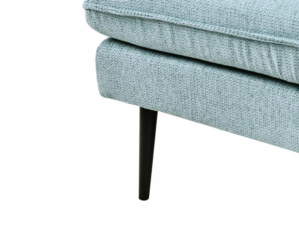 Beliani Dešininė gulto sofa YERRES mėlyna
