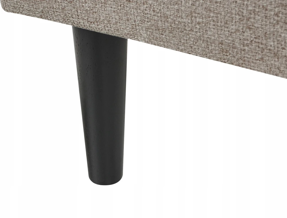 Sofa Beliani Dešininis gultas YVOIRE smėlio spalvos