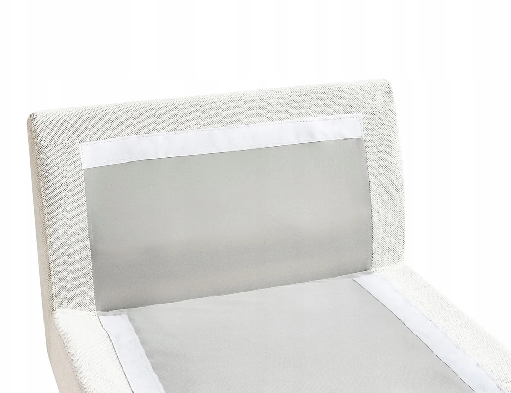 Sofa Beliani Šezlongas VIZILLE, kreminės baltos spalvos
