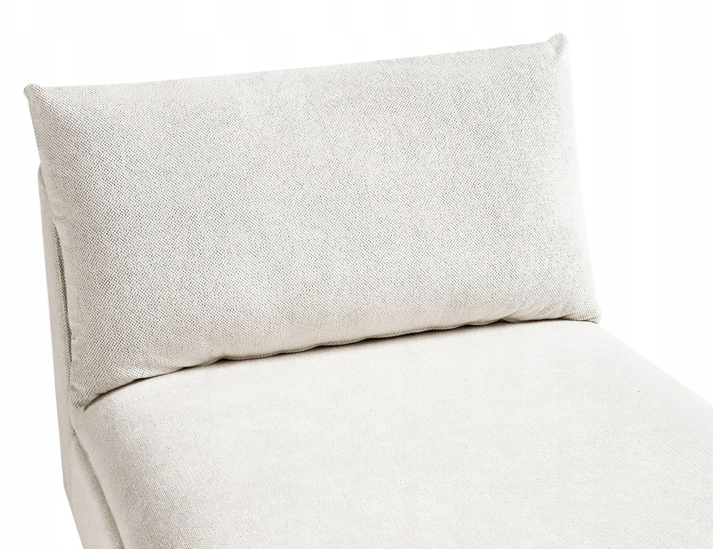 Sofa Beliani Šezlongas VIZILLE, kreminės baltos spalvos