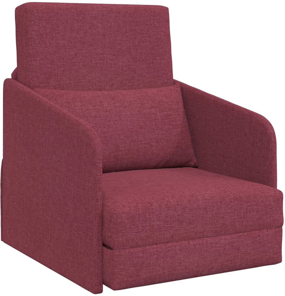 Sofa lova Vyno raudona 65 x 80 x 83 cm audinys