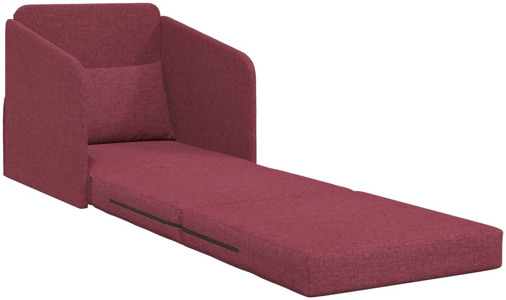 Sofa lova Vyno raudona 65 x 80 x 83 cm audinys