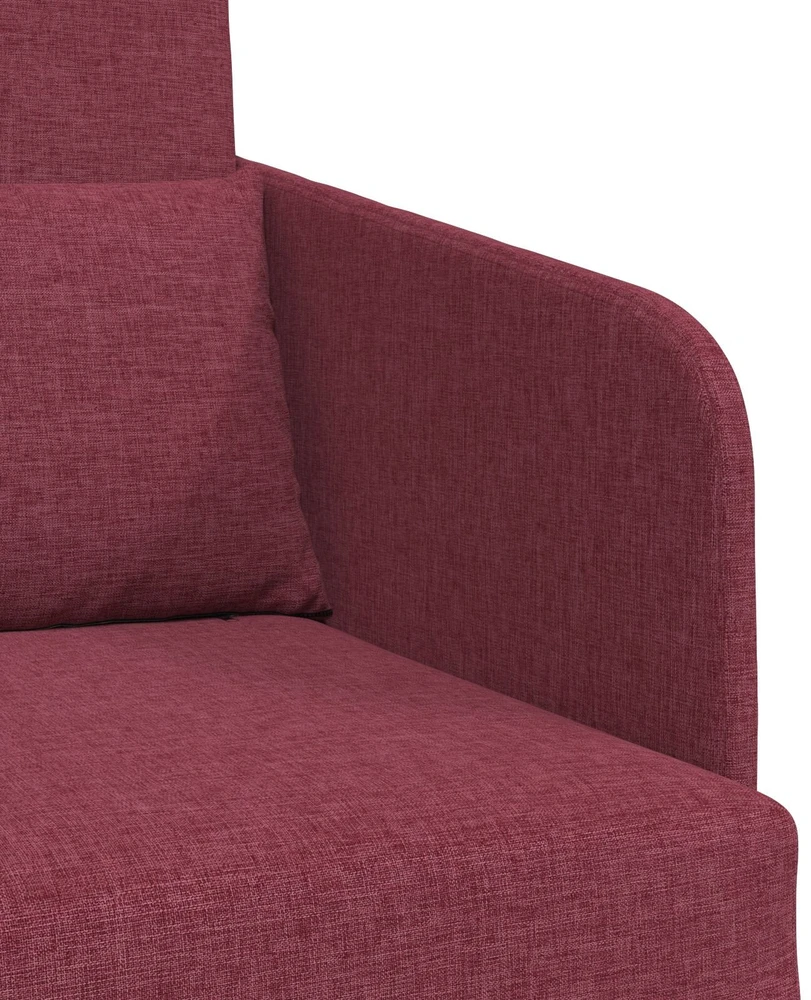 Sofa lova Vyno raudona 65 x 80 x 83 cm audinys