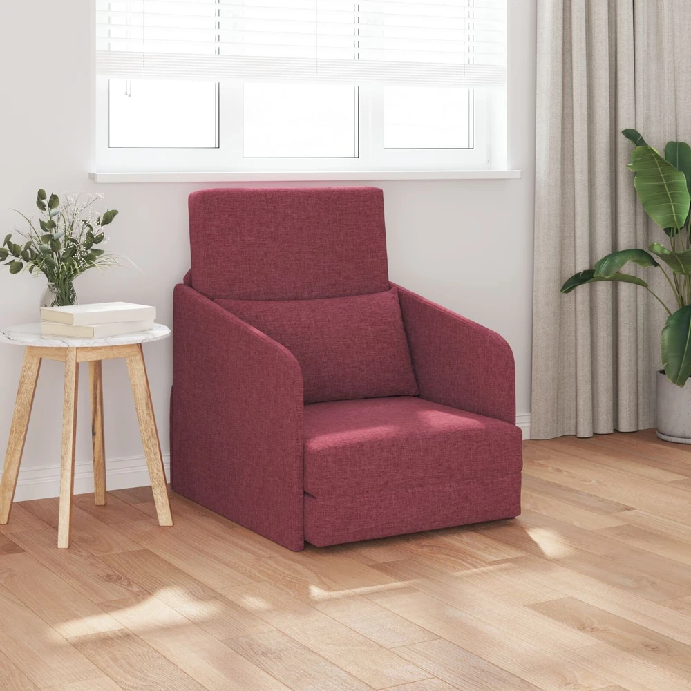 Sofa lova Vyno raudona 65 x 80 x 83 cm audinys