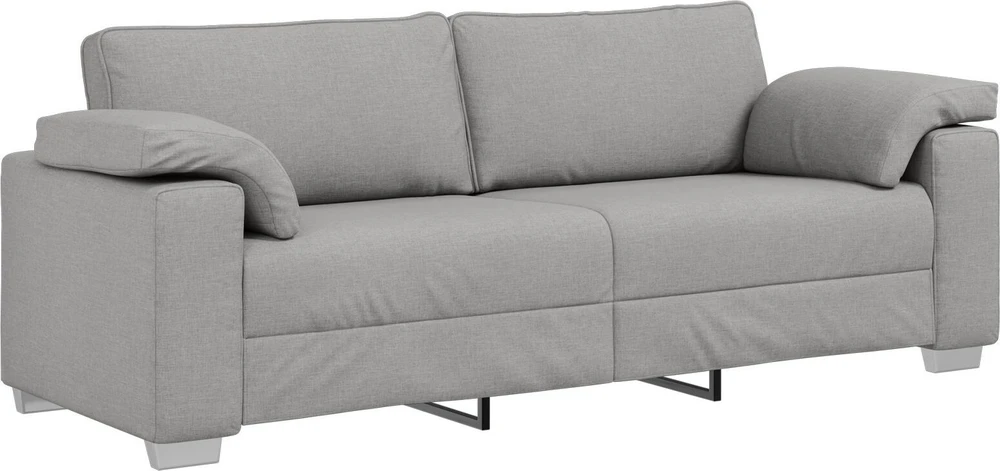 3-Vietis Sofa Debesų pilka 220 cm audinys