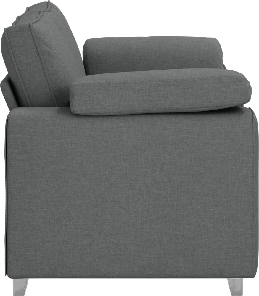 Dvivietė sofa Tamsiai pilka 160 cm audinys