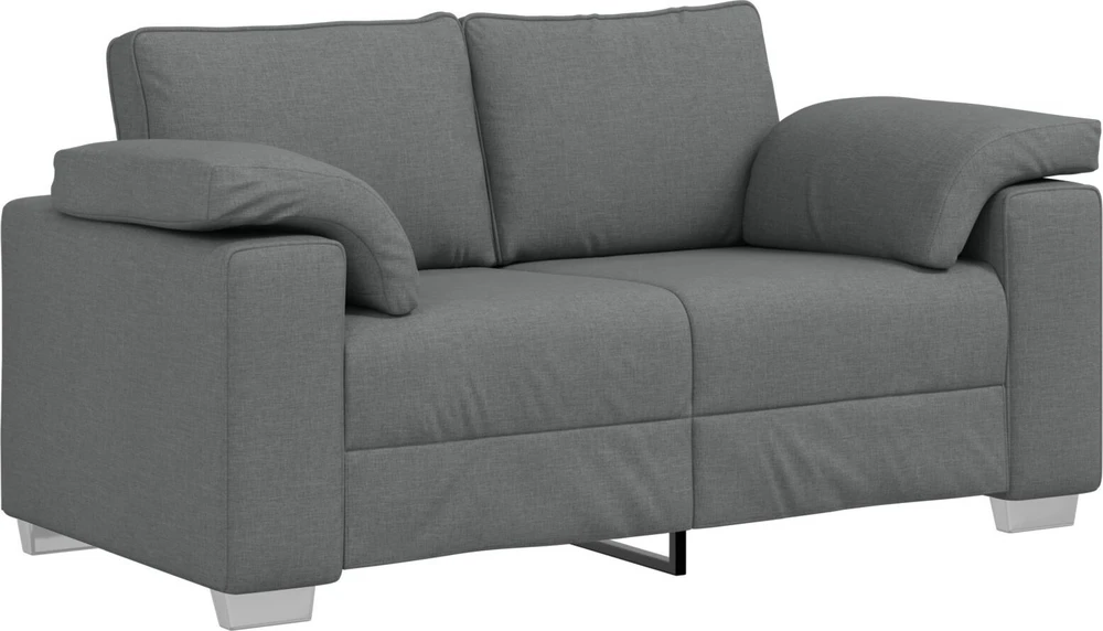 Dvivietė sofa Tamsiai pilka 160 cm audinys