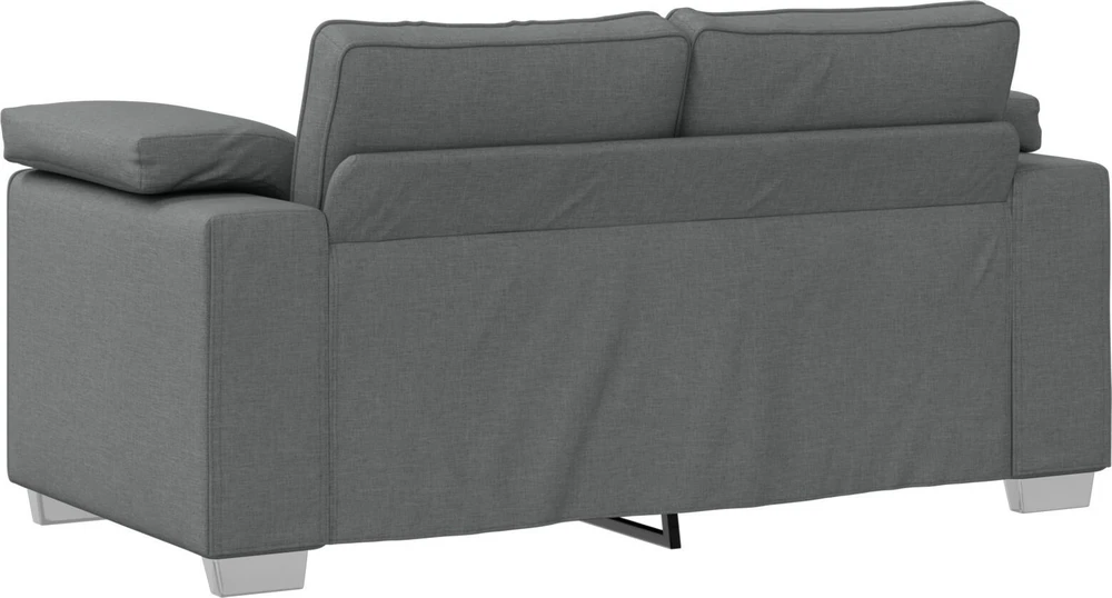 Dvivietė sofa Tamsiai pilka 160 cm audinys