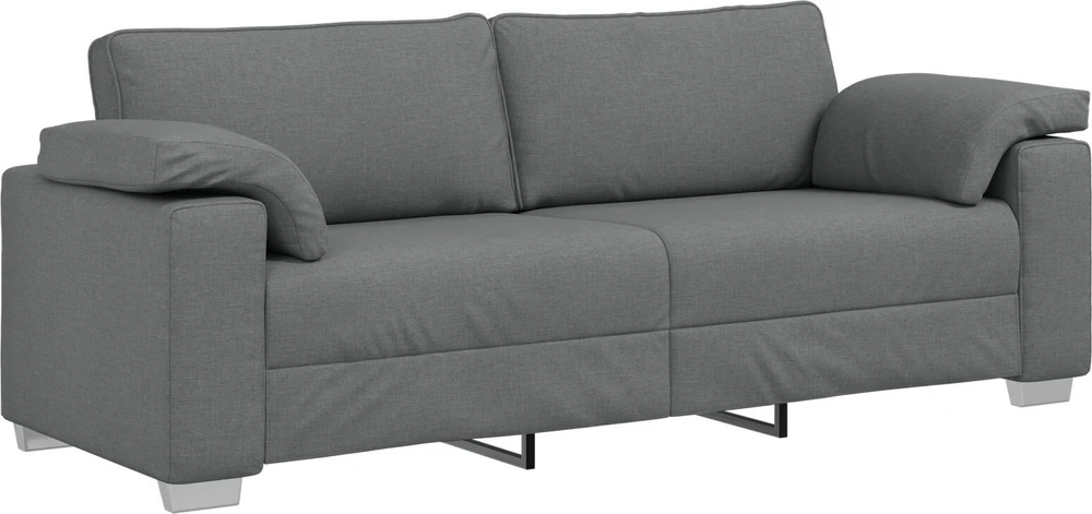3-Vietis Sofa Tamsiai pilka 220 cm audinys