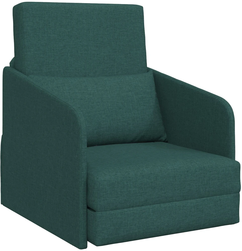 Sofa lova Tamsiai žalia 65 x 80 x 83 cm audinys