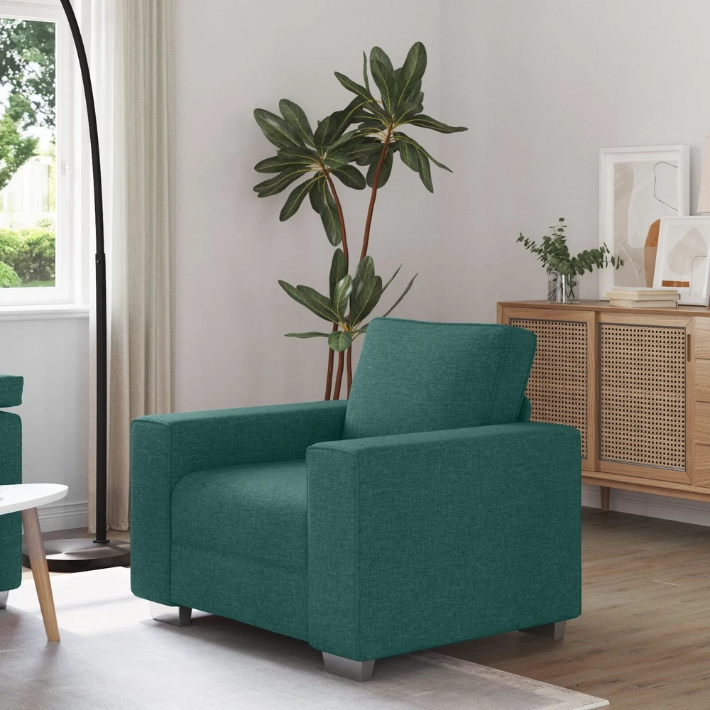 Sofa Kėdė Tamsiai žalia 100 cm audinys
