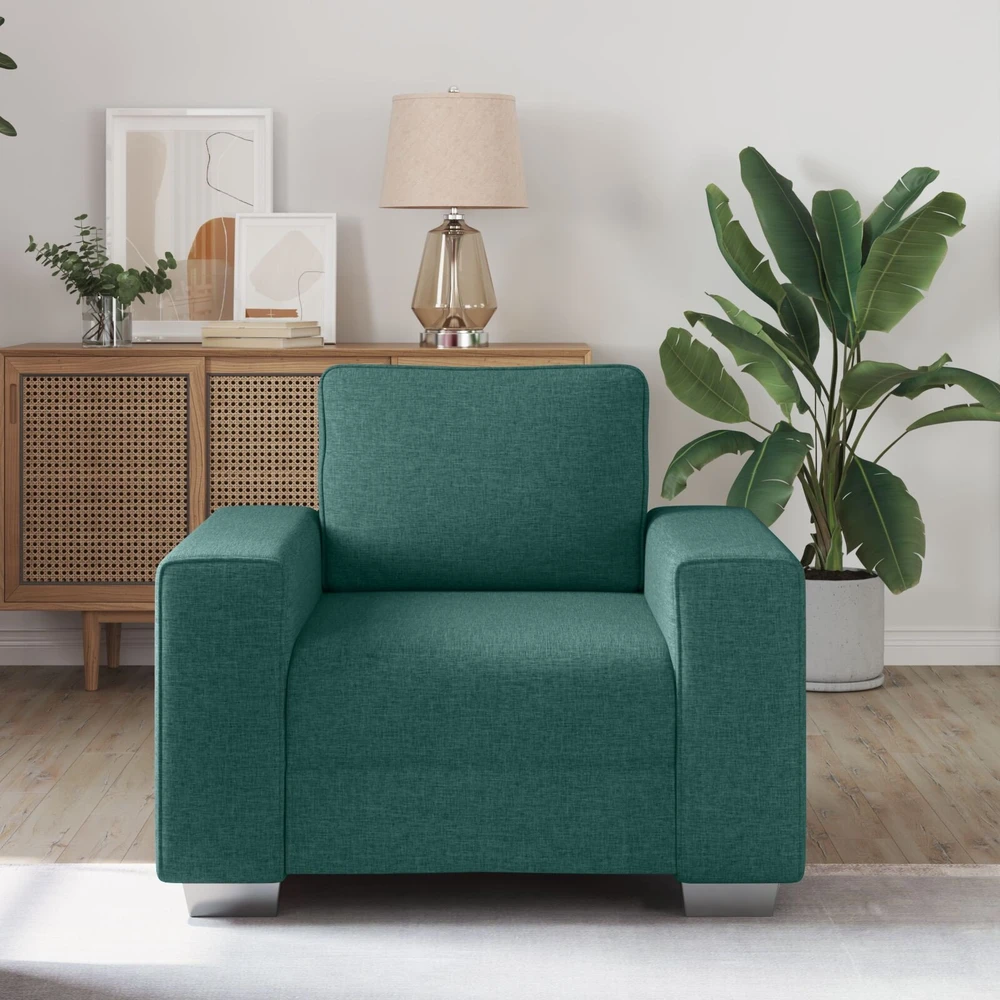 Sofa Kėdė Tamsiai žalia 100 cm audinys