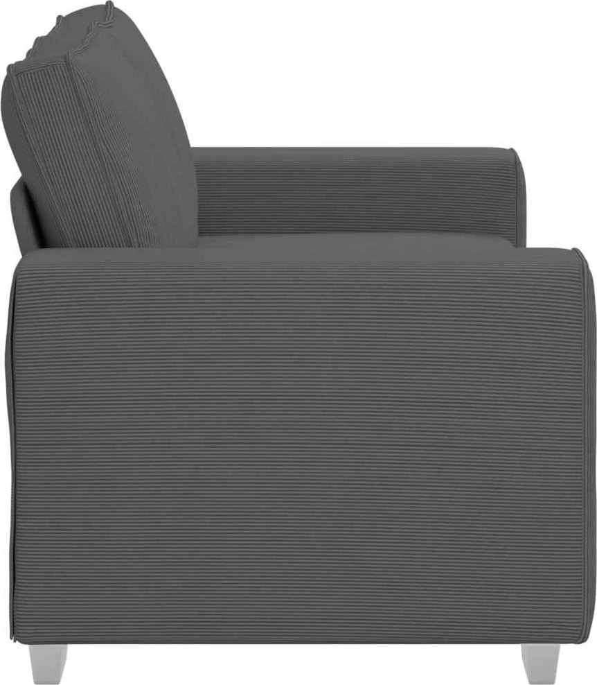 Dvivietė sofa, tamsiai pilka, 160x77x82 cm, velvetas, audinys